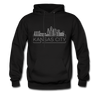 Kansas City, Missouri Hoodie - Skyline Kansas City Crewneck Hooded Sweatshirt - black