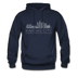 Kansas City, Missouri Hoodie - Skyline Kansas City Crewneck Hooded Sweatshirt - navy