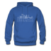 Minneapolis, Minnesota Hoodie - Skyline Minneapolis Crewneck Hooded Sweatshirt - royal blue