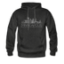 Minneapolis, Minnesota Hoodie - Skyline Minneapolis Crewneck Hooded Sweatshirt - charcoal gray