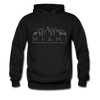 Miami, Florida Hoodie - Skyline Miami Crewneck Hooded Sweatshirt - black