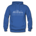 Nashville, Tennessee Hoodie - Skyline Nashville Crewneck Hooded Sweatshirt - royal blue
