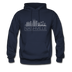 Nashville, Tennessee Hoodie - Skyline Nashville Crewneck Hooded Sweatshirt - navy