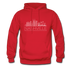 Nashville, Tennessee Hoodie - Skyline Nashville Crewneck Hooded Sweatshirt - red