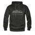 Nashville, Tennessee Hoodie - Skyline Nashville Crewneck Hooded Sweatshirt - charcoal gray