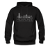 Milwaukee, Wisconsin Hoodie - Skyline Milwaukee Crewneck Hooded Sweatshirt - black