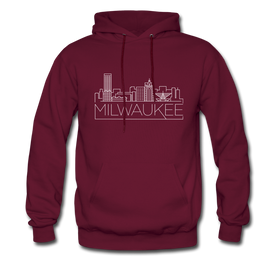 Milwaukee, Wisconsin Hoodie - Skyline Milwaukee Hooded Sweatshirt