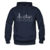 Milwaukee, Wisconsin Hoodie - Skyline Milwaukee Crewneck Hooded Sweatshirt - navy