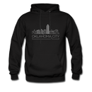 Oklahoma City, Oklahoma Hoodie - Skyline Oklahoma City Crewneck Hooded Sweatshirt - black