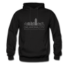 Oklahoma City, Oklahoma Hoodie - Skyline Oklahoma City Crewneck Hooded Sweatshirt - black