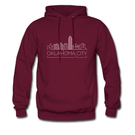 Oklahoma City, Oklahoma Hoodie - Skyline Oklahoma City Hooded Sweatshirt