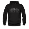 Orlando, Florida Hoodie - Skyline Orlando Crewneck Hooded Sweatshirt - black