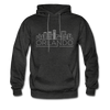 Orlando, Florida Hoodie - Skyline Orlando Crewneck Hooded Sweatshirt - charcoal gray