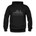 Philadelphia, Pennsylvania Hoodie - Skyline Philadelphia Crewneck Hooded Sweatshirt - black