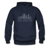 Philadelphia, Pennsylvania Hoodie - Skyline Philadelphia Crewneck Hooded Sweatshirt - navy
