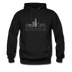 Omaha, Nebraska Hoodie - Skyline Omaha Crewneck Hooded Sweatshirt - black