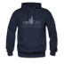 Omaha, Nebraska Hoodie - Skyline Omaha Crewneck Hooded Sweatshirt - navy