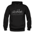 Portland, Oregon Hoodie - Skyline Portland Crewneck Hooded Sweatshirt - black