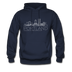 Portland, Oregon Hoodie - Skyline Portland Crewneck Hooded Sweatshirt - navy