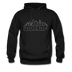 Phoenix, Arizona Hoodie - Skyline Phoenix Crewneck Hooded Sweatshirt - black