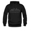 Phoenix, Arizona Hoodie - Skyline Phoenix Crewneck Hooded Sweatshirt - black