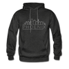 Phoenix, Arizona Hoodie - Skyline Phoenix Crewneck Hooded Sweatshirt - charcoal gray