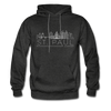 Saint Paul, Minnesota Hoodie - Skyline Saint Paul Crewneck Hooded Sweatshirt - charcoal gray