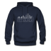 Pittsburgh, Pennsylvania Hoodie - Skyline Pittsburgh Crewneck Hooded Sweatshirt - navy
