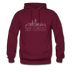 San Diego, California Hoodie - Skyline San Diego Crewneck Hooded Sweatshirt - burgundy