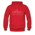 San Diego, California Hoodie - Skyline San Diego Crewneck Hooded Sweatshirt - red