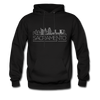 Sacramento, California Hoodie - Skyline Sacramento Crewneck Hooded Sweatshirt - black