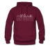 Sacramento, California Hoodie - Skyline Sacramento Crewneck Hooded Sweatshirt - burgundy
