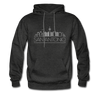 San Antonio, Texas Hoodie - Skyline San Antonio Crewneck Hooded Sweatshirt - charcoal gray