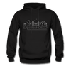 San Francisco, California Hoodie - Skyline San Francisco Crewneck Hooded Sweatshirt - black