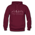 San Francisco, California Hoodie - Skyline San Francisco Crewneck Hooded Sweatshirt - burgundy