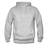 San Francisco, California Hoodie - Skyline San Francisco Crewneck Hooded Sweatshirt - heather gray
