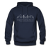 San Francisco, California Hoodie - Skyline San Francisco Crewneck Hooded Sweatshirt - navy