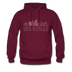 Sioux Falls, South Dakota Hoodie - Skyline Sioux Falls Crewneck Hooded Sweatshirt - burgundy