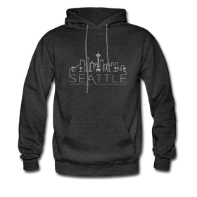 Seattle, Washington Hoodie - Skyline Seattle Hooded Sweatshirt