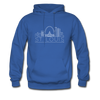 St. Louis, Missouri Hoodie - Skyline St. Louis Crewneck Hooded Sweatshirt - royal blue