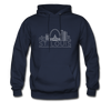 St. Louis, Missouri Hoodie - Skyline St. Louis Crewneck Hooded Sweatshirt - navy