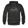 St. Louis, Missouri Hoodie - Skyline St. Louis Crewneck Hooded Sweatshirt - charcoal gray