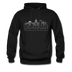 Savannah, California Hoodie - Skyline Savannah Crewneck Hooded Sweatshirt - black