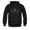 Washington DC Hoodie - Skyline Washington DC Crewneck Hooded Sweatshirt - black