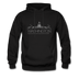Washington DC Hoodie - Skyline Washington DC Crewneck Hooded Sweatshirt - black