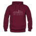 Virginia Beach, Virginia Hoodie - Skyline Virginia Beach Crewneck Hooded Sweatshirt - burgundy