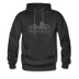 Virginia Beach, Virginia Hoodie - Skyline Virginia Beach Crewneck Hooded Sweatshirt - charcoal gray