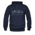 Wichita, Kansas Hoodie - Skyline Wichita Crewneck Hooded Sweatshirt - navy