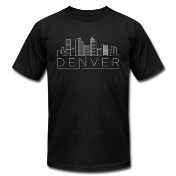 Denver, Colorado T-Shirt - Skyline Unisex Denver T Shirt - black