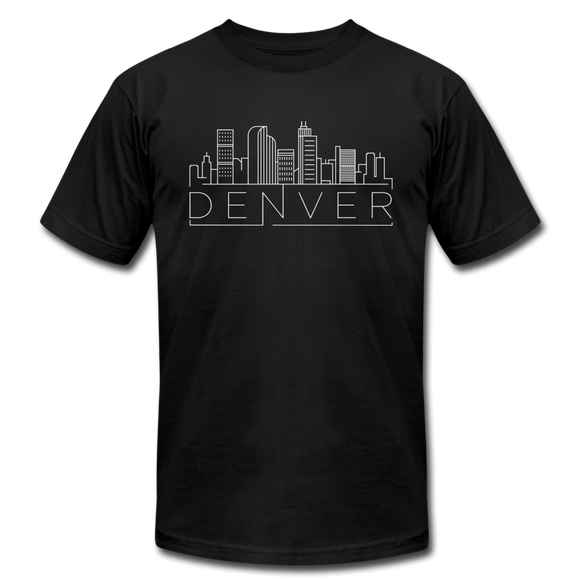 Denver, Colorado T-Shirt - Skyline Unisex Denver T Shirt - black